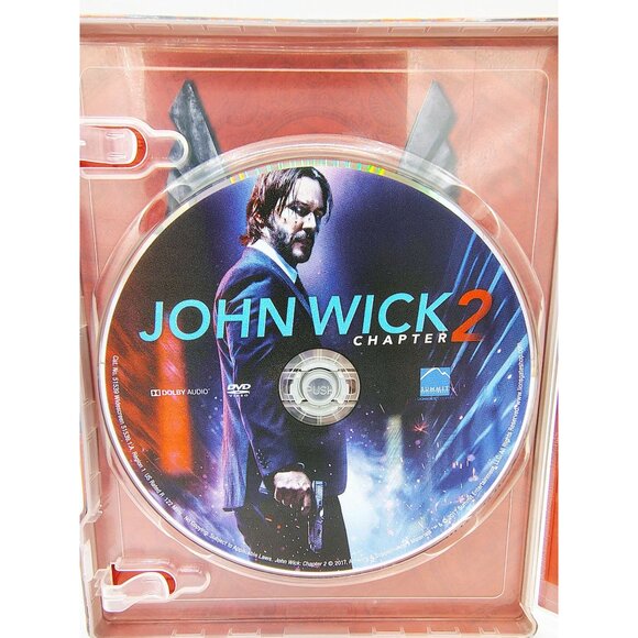 John Wick Steelbook Chapter 2 Blu-ray DVD Digital HD Combo Lionsgate Movie - Picture 8 of 15